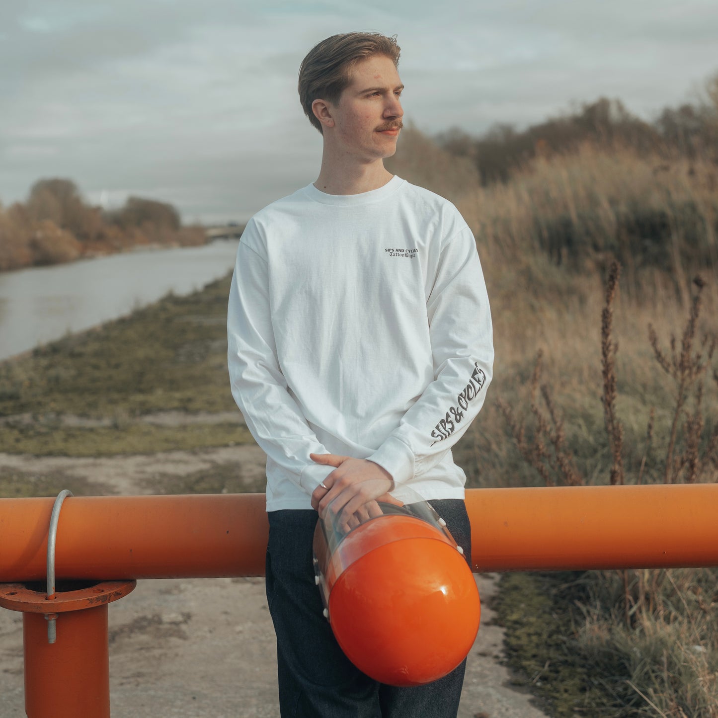 Sips and Cycles X Tattoo Rupa Longsleeve White