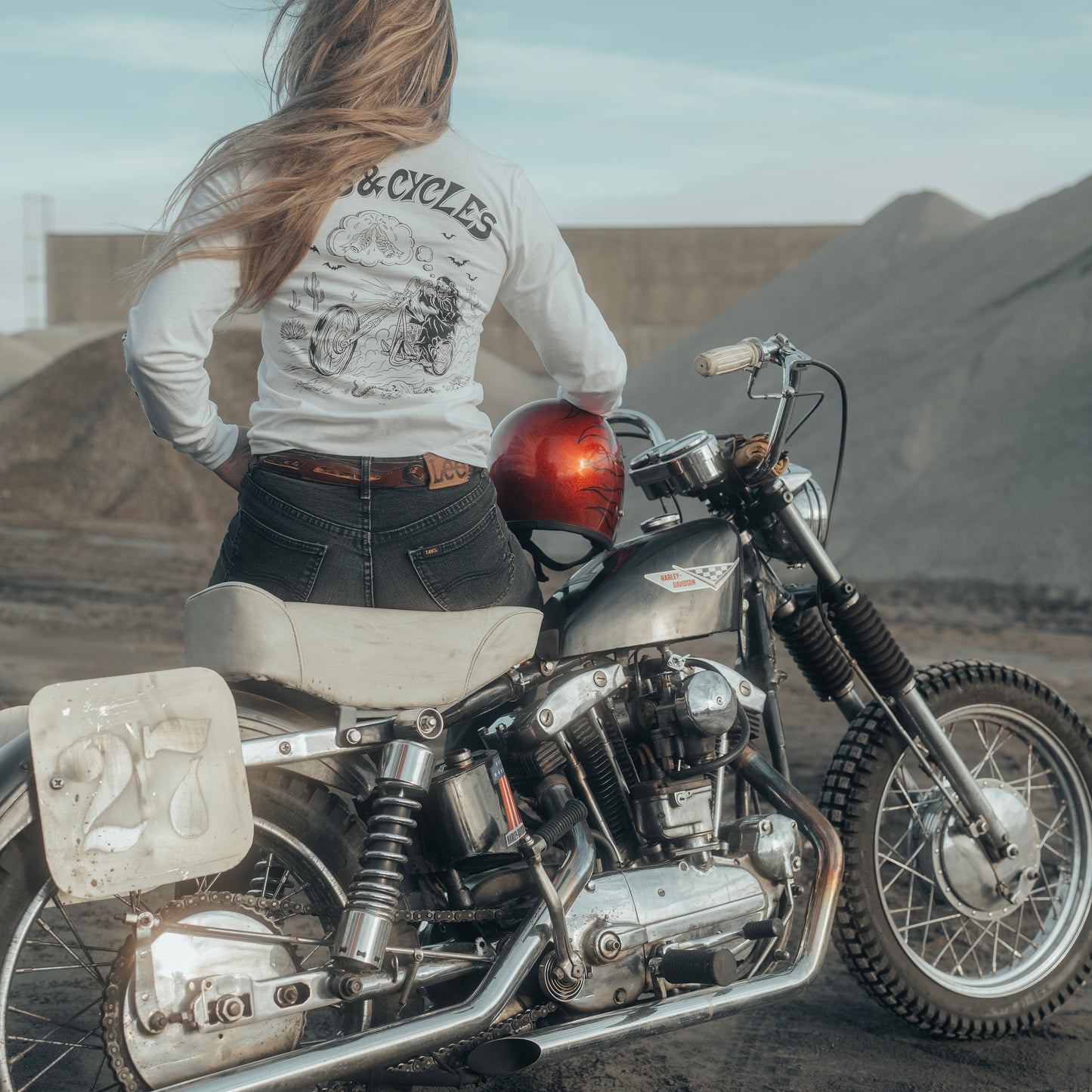 Sips and Cycles X Tattoo Rupa Longsleeve White