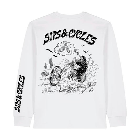 Sips and Cycles X Tattoo Rupa Longsleeve White